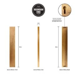 Rockingham Forge 45cm Magnetic Acacia Wood Knife Rack With Wall Fixings -Knives From Japans rockingham forge 45cm magnetic acacia wood knife rack with wall fixings p993 4451 image