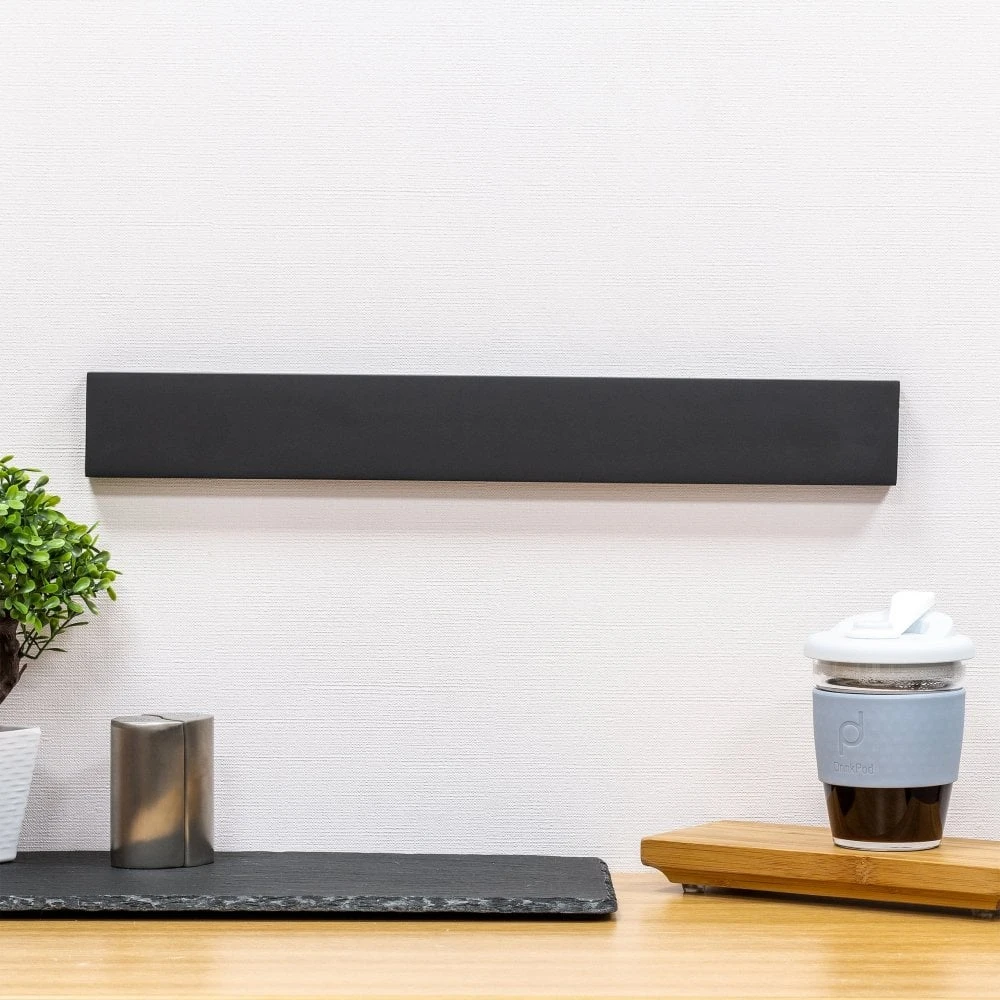 Rockingham Forge 45cm Magnetic Rubber Wood Knife Rack With Wall Fixings, Cherry Black 5 Rockingham Forge 45cm Magnetic Rubber Wood Knife Rack With Wall Fixings, Cherry Black - Image 3