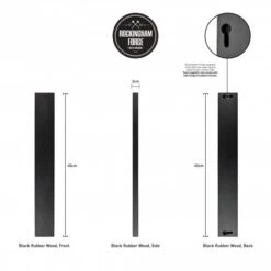 45cm Magnetic Rubber Wood Knife Rack With Wall Fixings, Cherry Black -Knives From Japans rockingham forge 45cm magnetic rubber wood knife rack with wall fixings cherry black p995 4461 medium