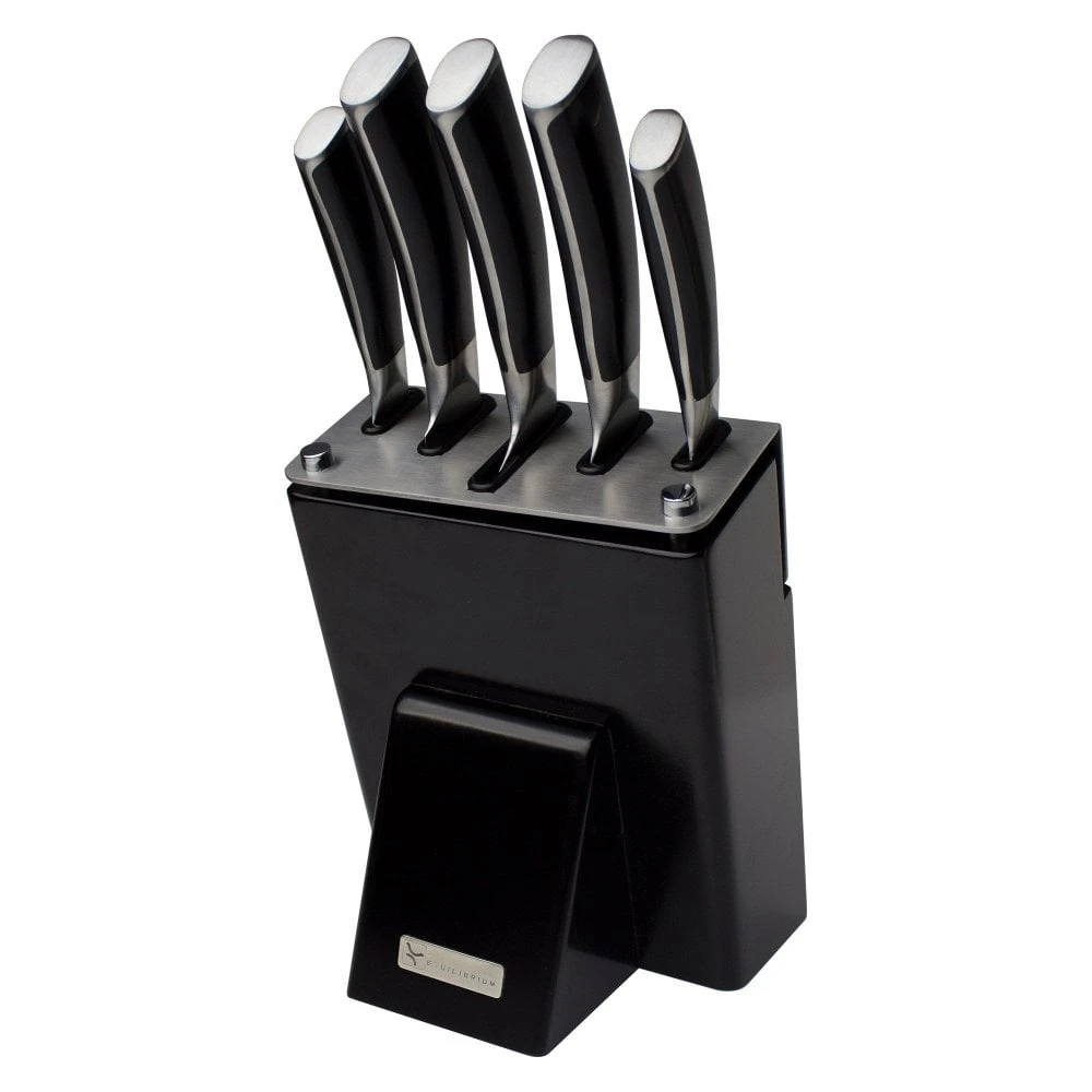 Rockingham Forge Equilibrium RF-6255B 6 Pce Knife Block Set 3 Rockingham Forge Equilibrium RF-6255B 6 Pce Knife Block Set
