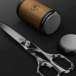 HORL® Self-Sharpening Scissors – Brushed Steel with Spring-Loaded Quick Release -Knives From Japans schere p horl scissors p2534 14072 medium