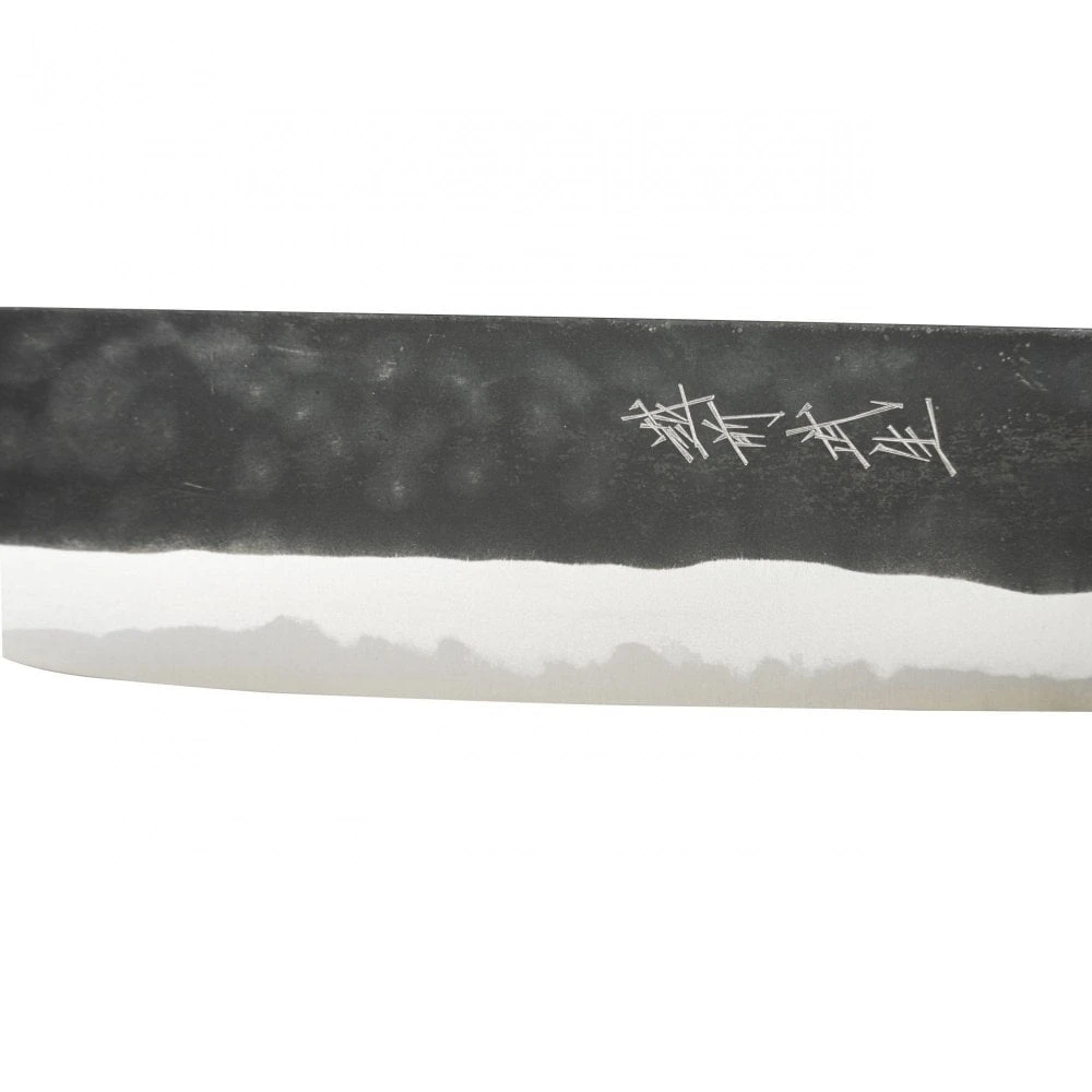 Shiro Kamo Shiro Kamo Aogami Black Kurouchi 16.5 Vegetable Knife 4 Shiro Kamo Shiro Kamo Aogami Black Kurouchi 16.5 Vegetable Knife - Image 2