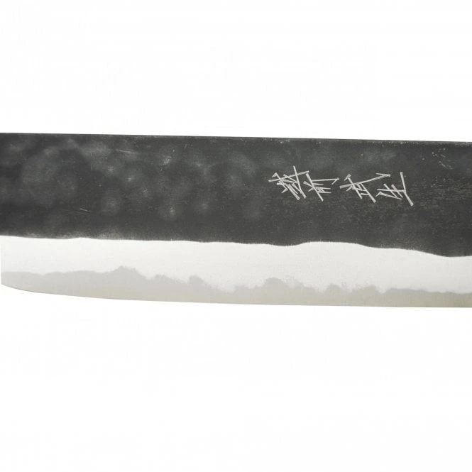 Shiro Kamo Aogami Black Kurouchi 16.5cm Santoku Knife 4 Shiro Kamo Aogami Black Kurouchi 16.5cm Santoku Knife - Image 2