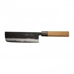 Shiro Kamo Aogami Black Kurouchi 16.5cm Vegetable Knife