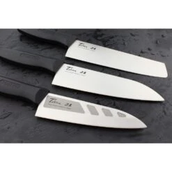 Silver and Diamond Titan 14cm Silver Alloy Chef's Knife – Lightweight Antibacterial Japanese Blade -Knives From Japans silver and diamond titan silver titan 14cm chefs knife p300 6184 image