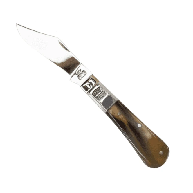 Single Blade Barlow Pocket Knife - Ox Horn Worked Back 4 Single Blade Barlow Pocket Knife - Ox Horn Worked Back - Image 2