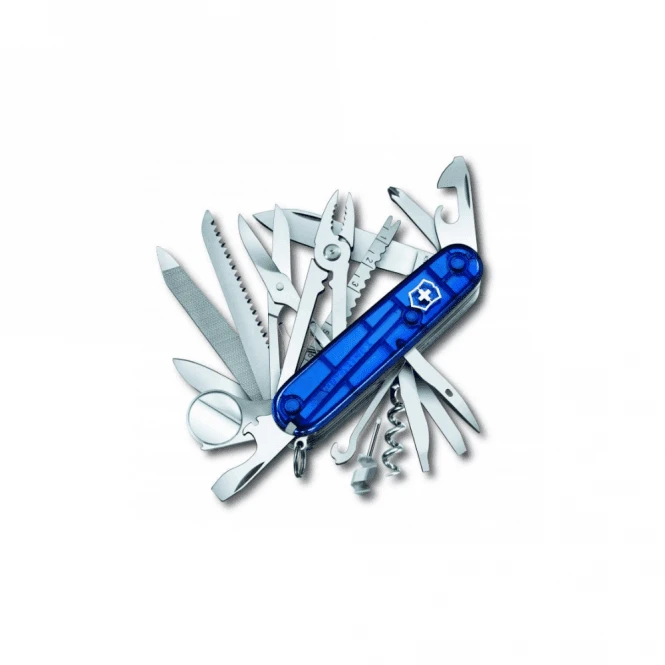 Swiss Champ, 91 Mm, Blue Transparent 4 Swiss Champ, 91 Mm, Blue Transparent - Image 2