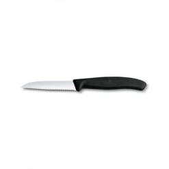Paring Knife, 8cm, Wavy, Black