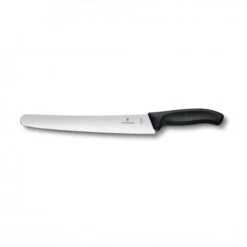 Pastry Knife, 26cm, Wavy, Black, Gift Box