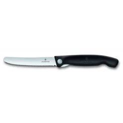 Picnic Knife, 11cm, Wavy, Black, Blister 10 Picnic Knife, 11cm, Wavy, Black, Blister -Knives From Japans swiss classic picnic knife 11cm wavy black blister p2712 15116 medium