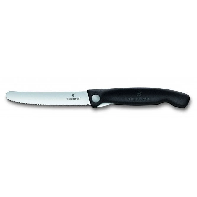 Picnic Knife, 11cm, Wavy, Black, Blister 5 Picnic Knife, 11cm, Wavy, Black, Blister - Image 3