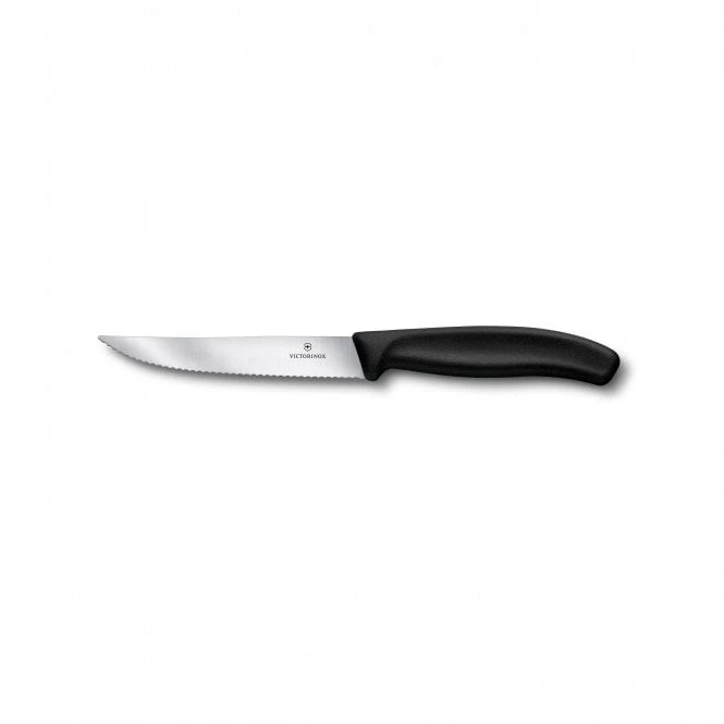 Steak And Pizza Knife, 12cm, Wavy, Black 3 Steak And Pizza Knife, 12cm, Wavy, Black