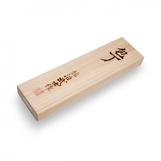 Takeshi Saji Rainbow Damascus 13.5cm Petty Knife – Aogami Core & Ironwood Handle 6 Takeshi Saji Rainbow Damascus 13.5cm Petty Knife – Aogami Core & Ironwood Handle - Image 4