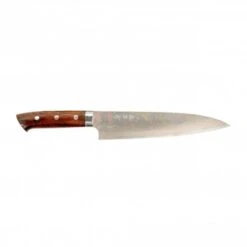Takeshi Saji Rainbow Damascus 21cm Gyuto With Ironwood Handle