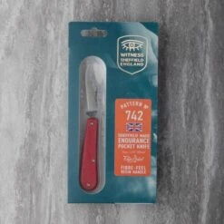 Endurance Series Red Handle Clip Point Pocket Knife – Handmade Sheffield Steel -Knives From Japans taylors eye witness clip blade pocket knife red handle p2916 15650 medium