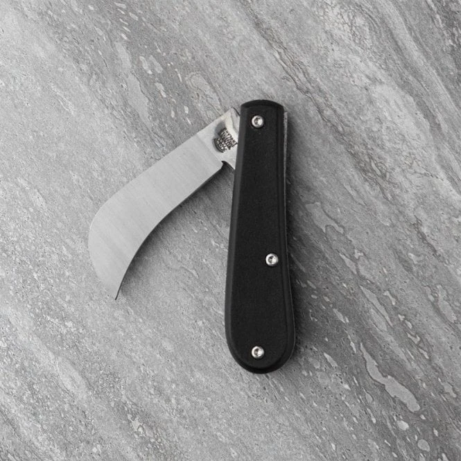 Full Pruner Pocket Knife Black Resin Handle - Endurance Series Curved Stainless Steel Blade 6 Full Pruner Pocket Knife Black Resin Handle - Endurance Series Curved Stainless Steel Blade - Image 4