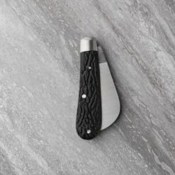 Sheffield Full Pruner Pocket Knife – Black Imitation Stag Handle with Hawkbill Stainless Steel Blade -Knives From Japans taylors eye witness full pruner pocket knife black imitation stag p2928 15590 medium