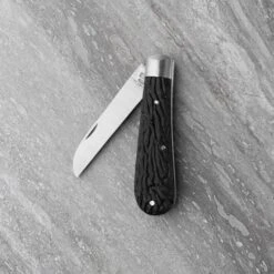 Lambfoot Pocket Knife – Black Imitation Stag 6.2cm -Knives From Japans taylors eye witness lambfoot pocket knife black imitation stag 6 2cm p2922 15617 medium