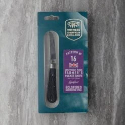 Lambfoot Pocket Knife – Black Imitation Stag 6.2cm -Knives From Japans taylors eye witness lambfoot pocket knife black imitation stag 6 2cm p2922 15620 medium