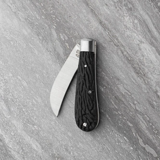 Peach Pruner Pocket Knife – Black Imitation Stag 4 Peach Pruner Pocket Knife – Black Imitation Stag - Image 2
