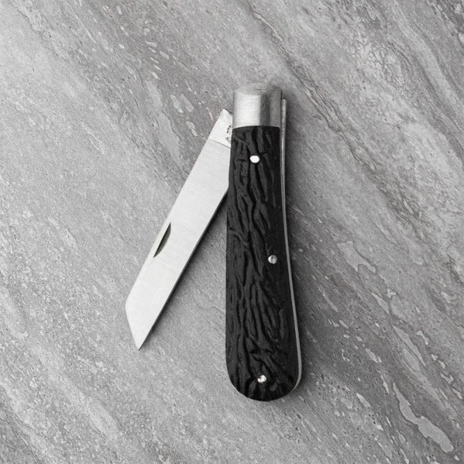 Square Lambfoot Pocket Knife – Black Imitation Stag 4 Square Lambfoot Pocket Knife – Black Imitation Stag - Image 2