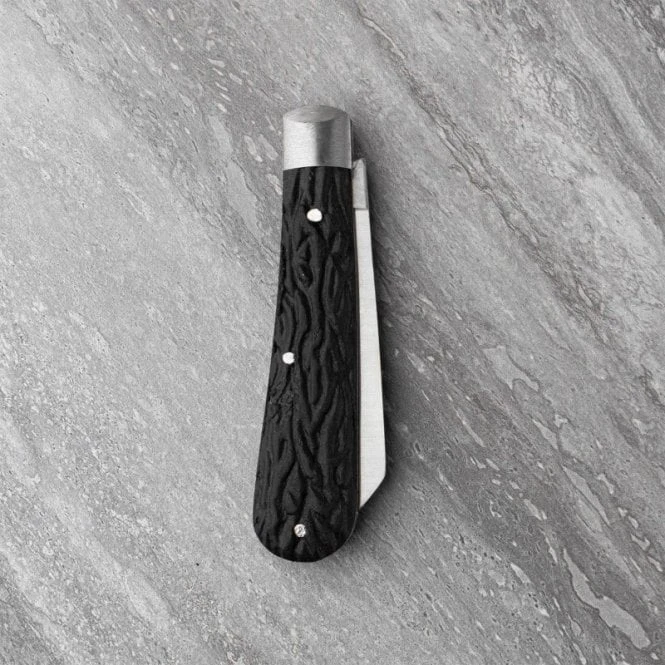 Square Lambfoot Pocket Knife – Black Imitation Stag 5 Square Lambfoot Pocket Knife – Black Imitation Stag - Image 3