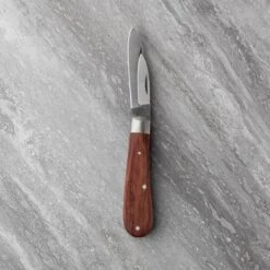 Twin Blade Pocket Knife – Spearpoint & Penknife Blade | Hardwood Handle