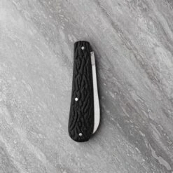 Sheffield Unbolstered Lambfoot Pocket Knife - Black Imitation Stag Handle Straight Edge Folder -Knives From Japans taylors eye witness unbolstered lambfoot pocket knife black imitation stag p2921 15623 medium