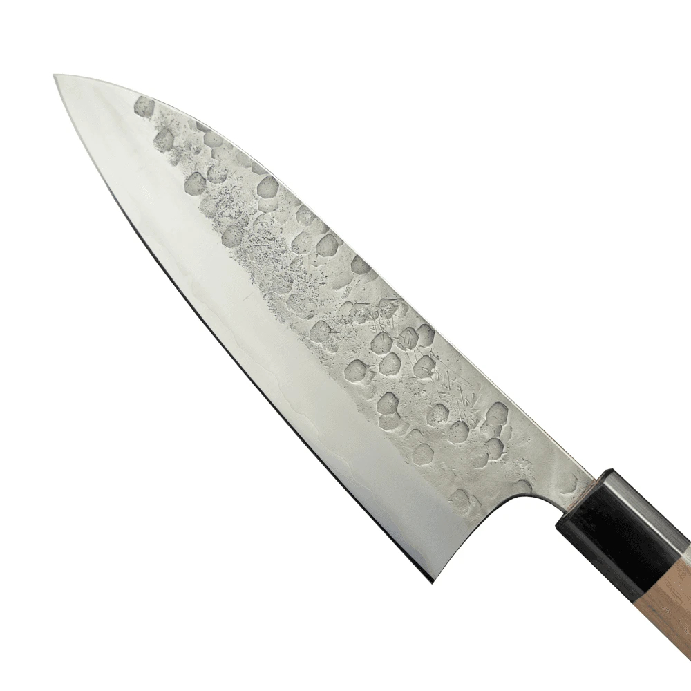 Matsubara Hamono Tsuchime Aogami Blue Steel 18cm Gyuto – Katsuto Tanaka Walnut Handle Japanese Knife 4 Matsubara Hamono Tsuchime Aogami Blue Steel 18cm Gyuto – Katsuto Tanaka Walnut Handle Japanese Knife - Image 2