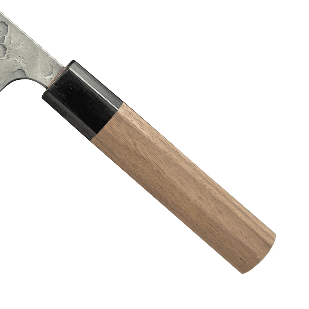 Matsubara Hamono Tsuchime Aogami Blue Steel 18cm Gyuto – Katsuto Tanaka Walnut Handle Japanese Knife 5 Matsubara Hamono Tsuchime Aogami Blue Steel 18cm Gyuto – Katsuto Tanaka Walnut Handle Japanese Knife - Image 3