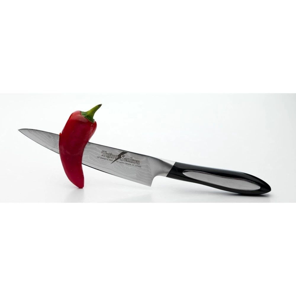 Tojiro Senkou DP (Flash) 10cm Deba Knife – Damascus VG-10 Steel with Micarta Handle 8 Tojiro Senkou DP (Flash) 10cm Deba Knife – Damascus VG-10 Steel with Micarta Handle - Image 6