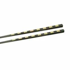 Tsuchinao Ichimatsu Gold Japanese Lacquer Chopsticks – 24cm Malas Wood Handmade Set -Knives From Japans tsuchinao chopsticks tsuchi cl162 chopsticks 240mm ichimatsu gold p2376 13937 medium